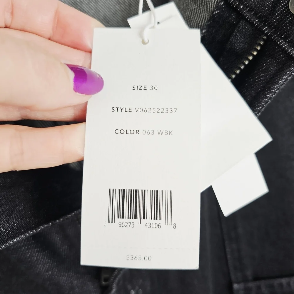 Vince Cotton Utility Crop Wide Leg Jeans NWT - Picture 14 of 15